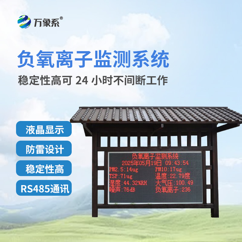 城市綠肺的“清新指數(shù)”：公園負氧離子監(jiān)測系統(tǒng)