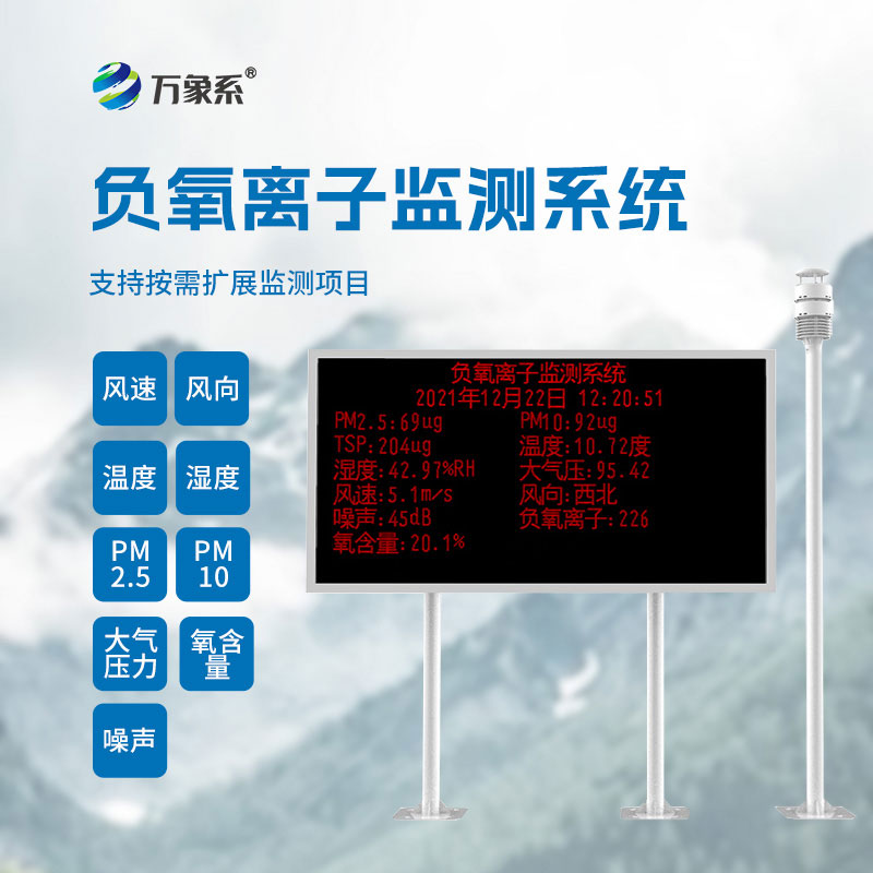 大氣負(fù)氧離子監(jiān)測系統(tǒng)