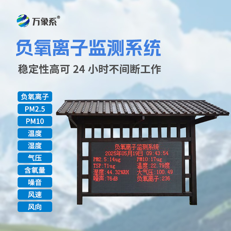 國(guó)產(chǎn)全自動(dòng)負(fù)氧離子在線監(jiān)測(cè)系統(tǒng)怎樣讓綠水青山自己說話？